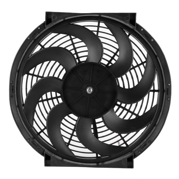 YAHHU Electric Radiator Cooling Fan 14 inches / 35.5 cm 90W 12V Universal Fit Car Modified Part with Mounting Kit