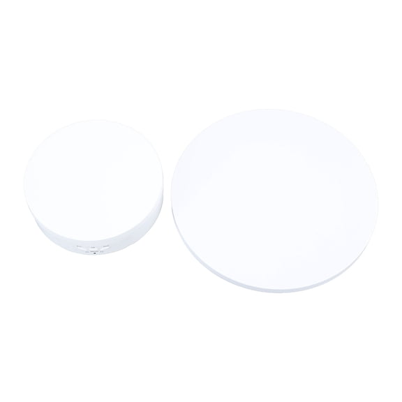 YAHHU Electric Rotating Turntable 2 in 1 Smart Remote Control Jewelry Display Tray Live Streaming Ornaments Photography Display Stand 5V White 8.66 Inches / 22 cm