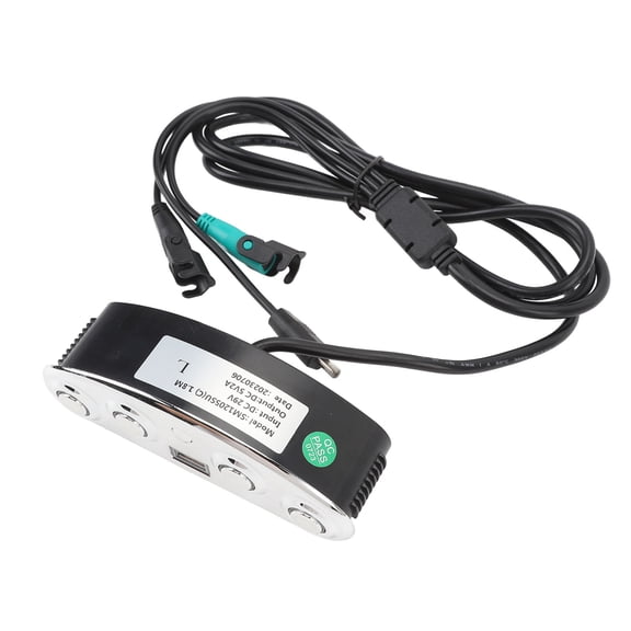 YAHHU Electric Sofa Hand Controller Dual DC Motor 5 Button 5 Pin Recliner Switch with USB Port