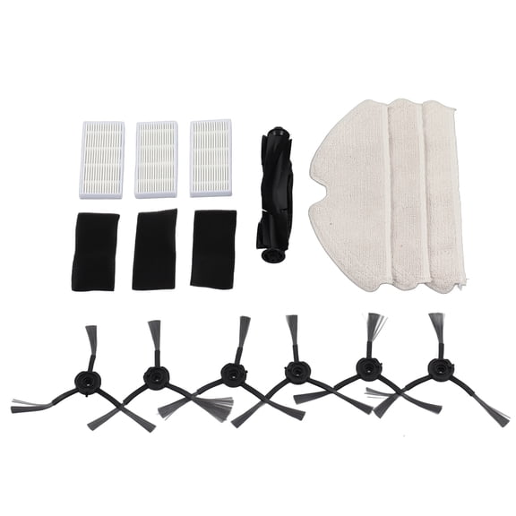 YAHHU Electric Sweeper Replacement Accessories Kit Complete Attachments Set for Uoni V980plus Vacuum Sweeper Parts Main Brush Side Brush Mop Filters