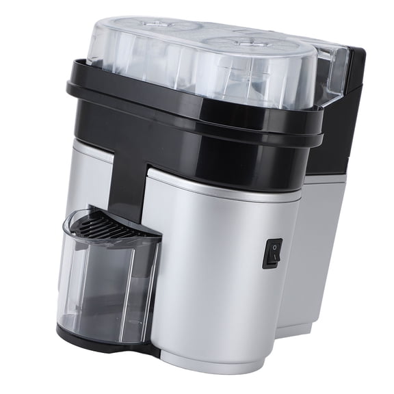 YAHHU Electric Twin Citrus Squeezer Juicer Machine, High Efficiency Slicing and Juicing Electric Citrus Juice Extractor with 500ml Catching Cup Capacity, 8.7 x 8.7 x 9.4 inches / 22 x 22 x 24 cm