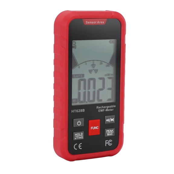 YAHHU Electromagnetic Field Radiation Detector 3 in 1 Magnetic Electric Field Radio Frequency Tester for Home Outdoor Use Accurately Measure EMF Levels (7.09 inches / 18 cm)