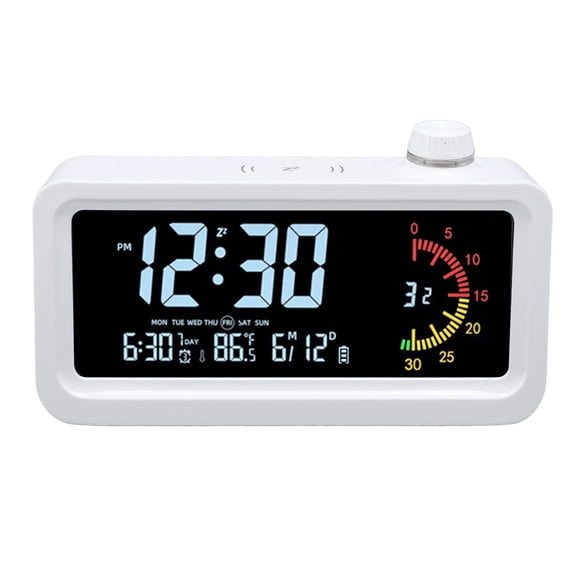 YAHHU Electronic Alarm Clock Color Screen Built in Timer Temperature Date Display 16 in / 40.6 cm Digital Clock