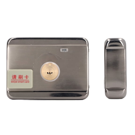 YAHHU Electronic Deadbolt Door Lock Anti Theft Keyless Entry with ID Card Stainless Steel Deadbolt Access Control System for Home School Office Security