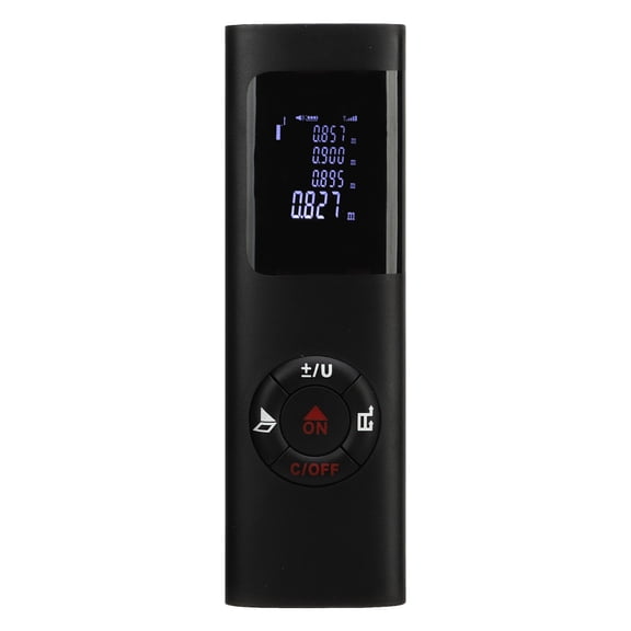 YAHHU Electronic Rangefinder USB Rechargeable High Accuracy Digital Distance Measuring Ruler Built in Battery Black JQ-40 Construction Measurement Tool