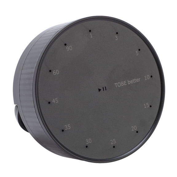 YAHHU Electronic Rotating Kitchen Timer Magnetic Digital Countdown Reminder for Cooking Baking Learning Black 2.8x1.2 Inches / 7x3 cm Modern Design with Loud Buzzer