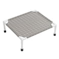 thumbnail image 1 of YAHHU Elevated Dog Bed Sturdy Cooling Raised Pet Cot Small Size 20.47x18.11x7.09 in / 52x46x18 cm Detachable Washable Portable Cat Bed for All Seasons Square Pattern Indoor Outdoor Use, 1 of 3
