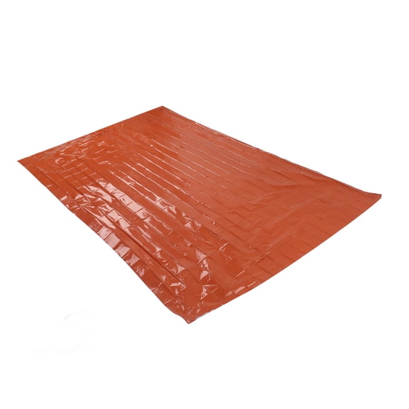 YAHHU Emergency Blanket Windproof Waterproof Thermal Survival Blanket for Outdoors Camping Hiking Orange 86.7 x 51.2 in / 210 x 130 cm Reflective Portable Heat Retention Blanket