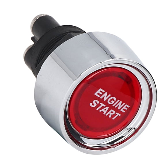 YAHHU Engine Start Stop Push Button 50A ABS Ignition Switch for Sports Car 12-24V Automotive Replacement Parts (2.36 in / 6 cm)