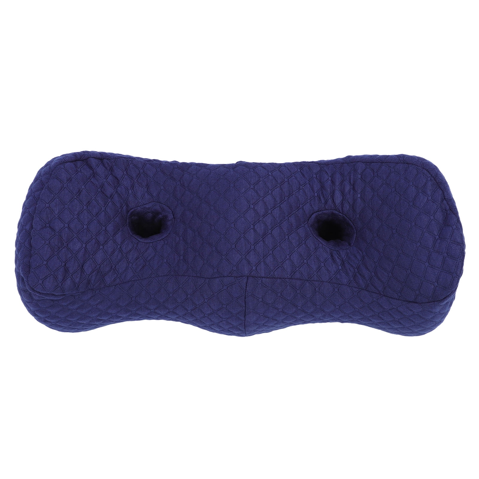 YAHHU Ergonomic Memory Foam Leg Elevation Wedge Pillow for Side Sleepers - Dual Height Knee Support Cushion for Home Study and Beauty Salon Sleeping Comfort (20.08 inches / 51 cm, Navy Blue)
