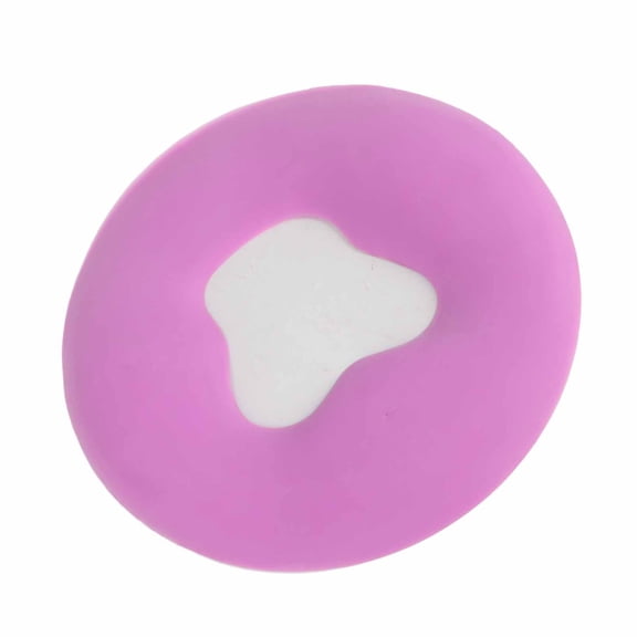 YAHHU Ergonomic Silicone Face Massage Pillow Round Soft Bottom Spa Cushion for Beauty Salon, Massage Table Face Cradle Headrest Relax Pad, Purple, 13.4 Inches