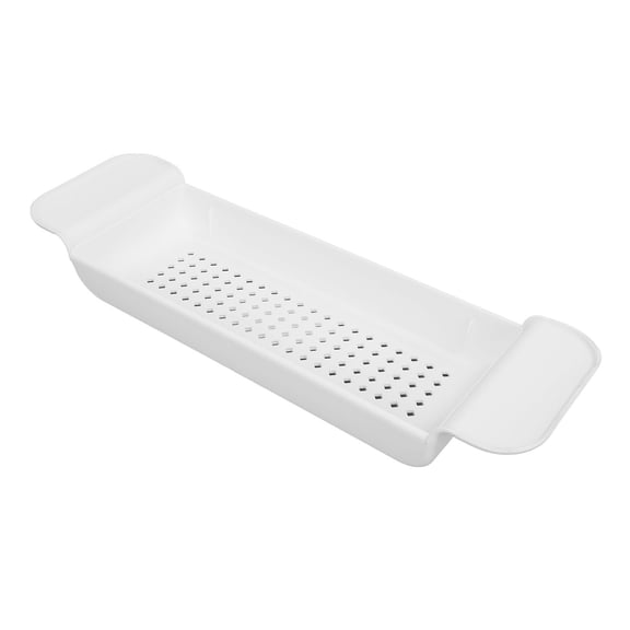 YAHHU Expandable Bath Shelf Multi Function Storage Adjustable Bathtub Caddy Tray, Plastic, 31 inches / 78.7 cm