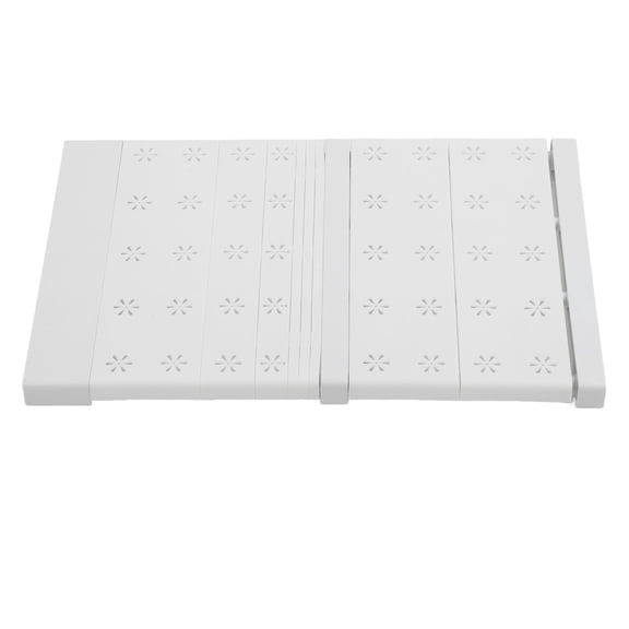 YAHHU Expandable Closet Shelves  Adjustable Length, NailFree, SpaceSaving Divider for Closet, Cabinet & Bathroom, 16.520.5in