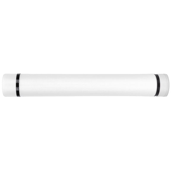 YAHHU Extendable Drawing Storage Tube Thickened Telescopic Poster Drafting Case (24.8 in - 42.5 in / 63 cm - 108 cm) for Art Blueprints Documents with Adjustable Strap, White