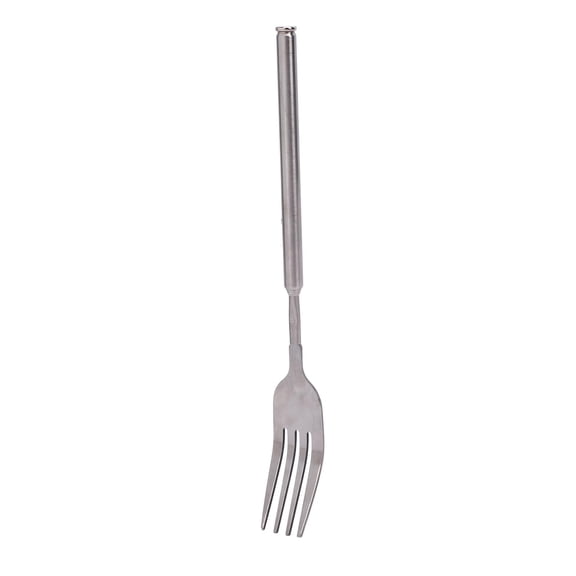 YAHHU Extendable Fork Stainless Steel Long Handle Portable Telescopic Fork For BBQ Dinner Dessert Campfire Cooking Durable Retractable Utensil 9.06 Inches / 23 cm