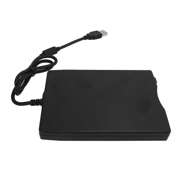 YAHHU External USB Floppy Disk Drive, Portable 3.5 Inch USB Floppy Disk Reader (5.51x3.94x0.59 inches / 14x10x1.5 cm) 1.44MB/720KB Formatted Media Reader for Windows PC Laptop Desktop Computer