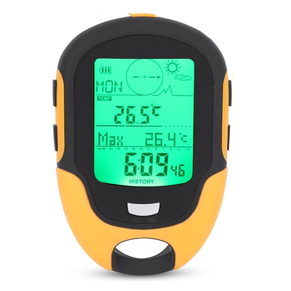 YAHHU FR500 Outdoor Multifunctional Car Altimeter Barometer Thermometer Hygrometer Compass for Hiking and Camping