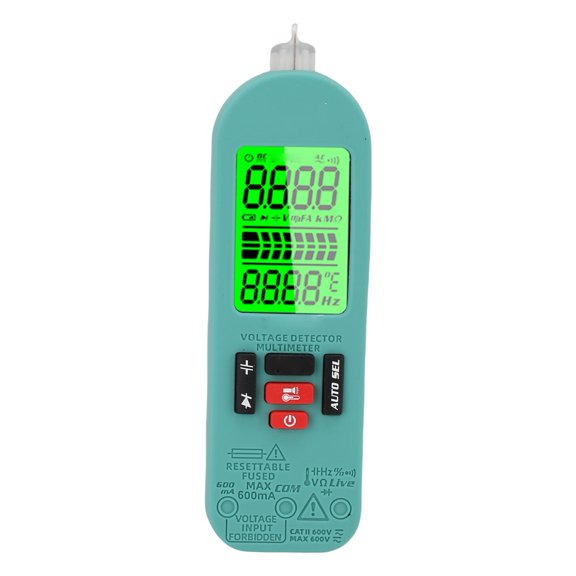YAHHU FY168 Digital Multimeter Accurate VFC AC DC Voltage Current Frequency Capacitance Resistor Temperature Measurement Tester with Built-in Battery for Home and Industrial