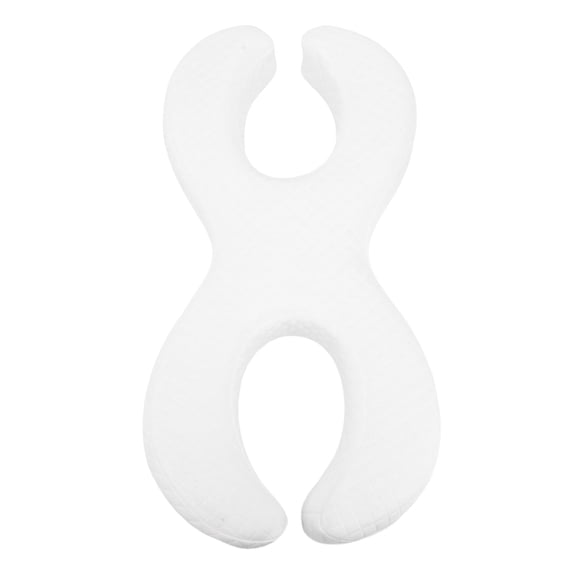 YAHHU Face Pillow for Side Sleepers Memory Foam Soft Washable Ear Piercing Pillow for Deep Sleeping White 9cm / 3.54 inches