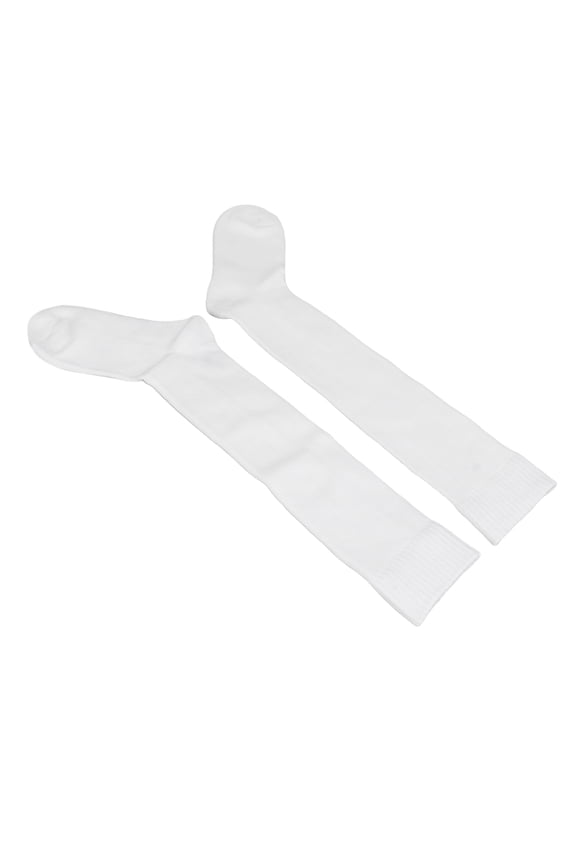 Fencing Socks Thickened Cotton Unisex Protective Stockings for Epee Sabre Foil White S 9.06 inches / 23.00 cm