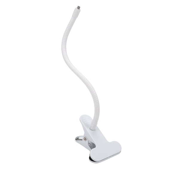 YAHHU Flexible Baby Monitor Mount Camera Twist Holder for Crib - Heavy Duty Clamp Clamp Bracket Stand Compatible with HelloBaby HB65 HB6550 ANMEATE SM935E, 11.8 inches / 30 cm Arm Length, White
