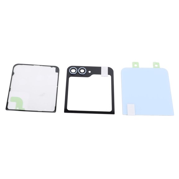 YAHHU Flip Phone Back Cover Glass Replacement for Galaxy Z Flip 6 5G F741 Blue with Pre Installed Lens and Repair Tool Kit