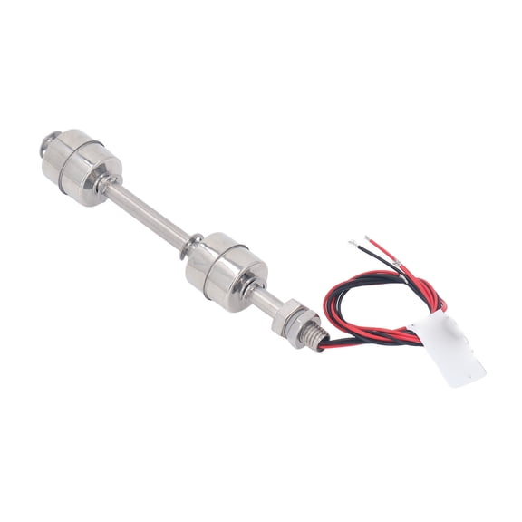 YAHHU Float Switch Water Level Sensor 150mm / 5.91 inches Stainless Steel High Sensitivity Double Ball Liquid Water Level Controller 0-220V