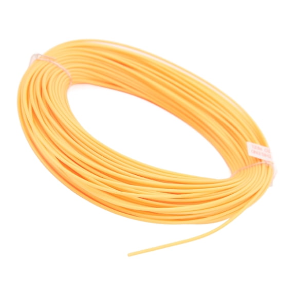YAHHU Fly Fishing Line 30.5M / 100FT Weight Forward PVC Coating Nylon Floating Fishing Line, Orange, Outdoor Fishing Accessories