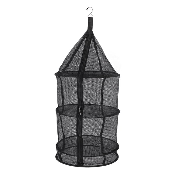 YAHHU Foldable 4Layer Hanging Mesh Dryer  11lb Capacity, EcoFriendly Circular Rack for Vegetables, Fruits & Dried Items