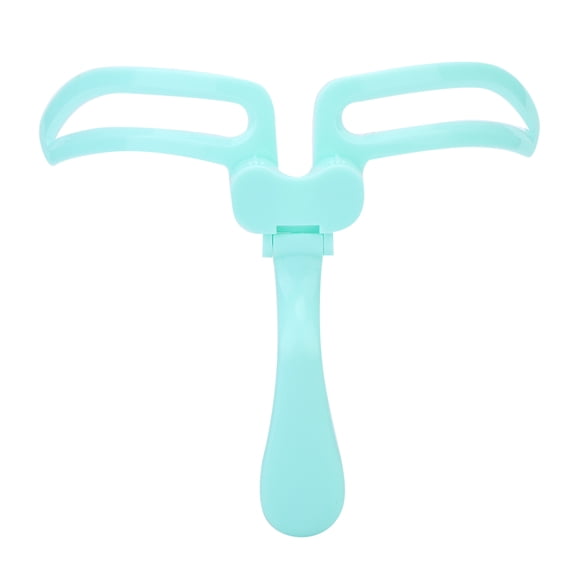YAHHU Foldable Handheld Eyebrow Shaping Card, Adjustable Arched Eyebrow Template Stencil for Perfect Makeup Drawing, Cosmetic Shaper Tool (Green, 3.94 in / 10 cm)