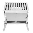 thumbnail image 1 of YAHHU Folding Wood Burning Stove Portable Stainless Steel BBQ Kit [cite: 2, 12], 1 of 9
