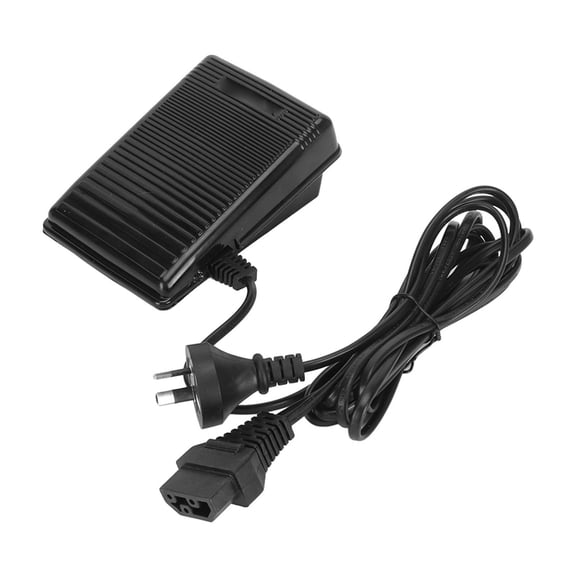 YAHHU Foot Control Pedal with Power Cord (220V, AU Plug) Multifunction Skid Resistance Sewing Machine Foot Controller Pedal Accessory for Household Crafting and Mending, Black