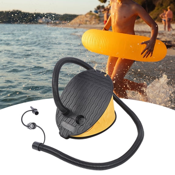 YAHHU Foot Pump Air Inflator High Volume for Inflatable Boats Beds Swim Rings Floating Mats 9.06 inches / 23 cm