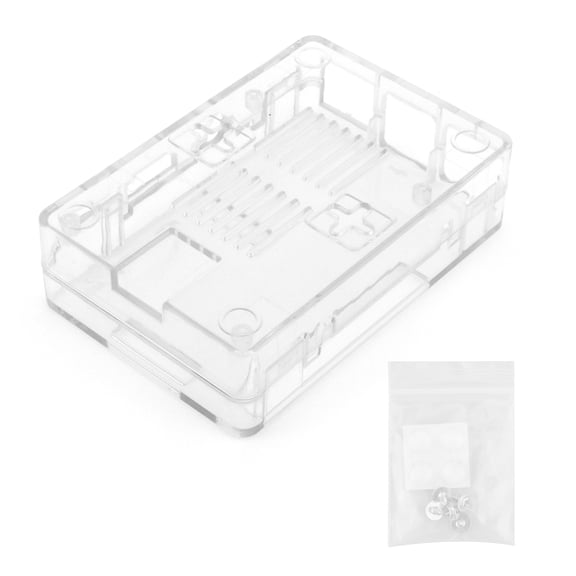 YAHHU Frosted Transparent Protective Case Cover Box Accessory Kit Fit for Raspberry Pi 3B 3B+