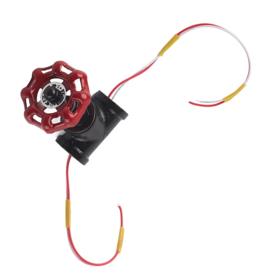 YAHHU G1/2 Industrial Steampunk Style Tee Valve Light Switch with Wires for Robot Table Lamp Fixture 120V 12V 5A Bronze and Red Knob Lighting Accessory