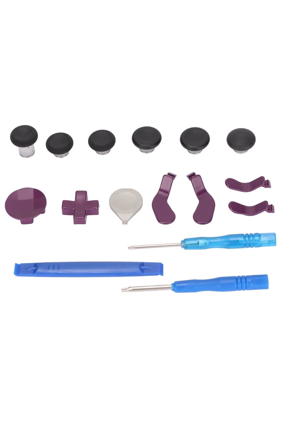 Gaming Accessory Replacement Parts 13 in 1 Controller Kit for Xbox One Elite Series 2, Purple, 4.33 inches / 11 cm