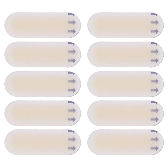 YAHHU Gel Blister Pad High Heels Stickers Cushion, Prevent Foot Wear Pain Relief & Friction Defense, Clear Oval Shoe Heel Protector Shield, 10 Pcs (0.79 x 2.36 Inches / 2.0 x 6.0 cm)