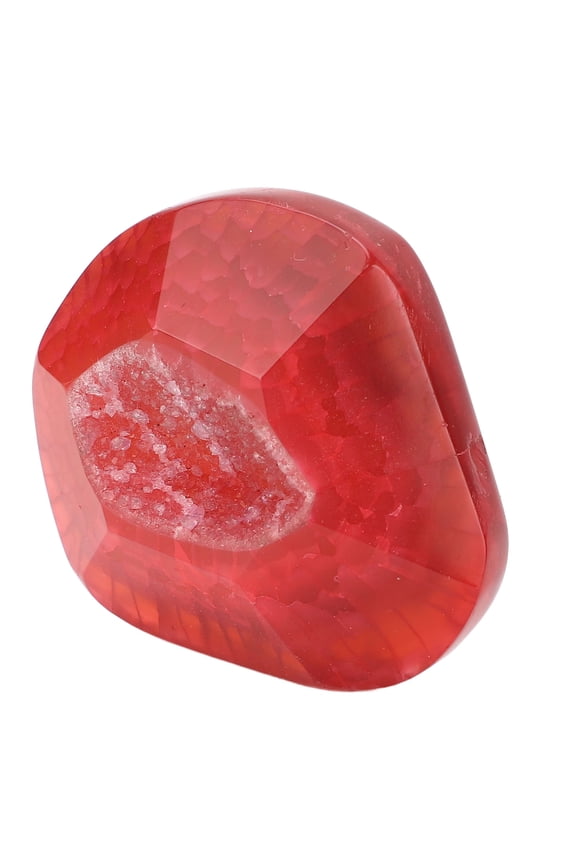 Geode Crystal Stone Irregular Pocket Healing Crystal Cluster Agate Specimen for Home Office Decor, 1 Count