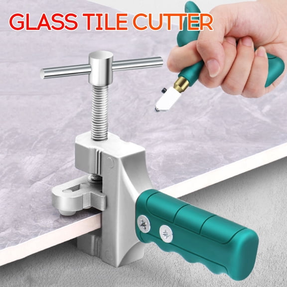 YAHHU Glass Tile Cutter Hand Divider Glass Ceramic Tile Opener Scribing Cutter Hand Cutting Tools Alloy Wheel Ergonomic Handle Mirror Cutting 9.84 inches / 25 cm