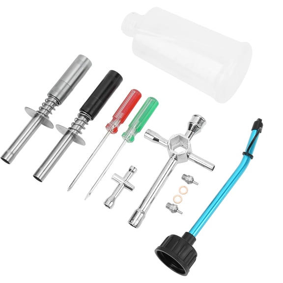 YAHHU Glow Plug Starter Igniter Kit with Cross Sleeve Screwdriver and Oiler for 1/10 and 1/8 Scale Nitro Fuel RC Trucks Remote Control Vehicle Parts 9.84 inches / 25 cm Aluminum Alloy