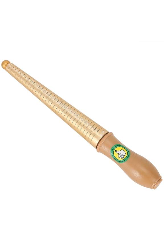 Gold Plated Copper Ring Gauge Mandrel Finger Sizing Measuring Stick Professional Jewelry Tool for Hongkong Size Rings Measurement, Accurate and Easy to Read Sizes, 9.84 inches / 25.0 cm Length