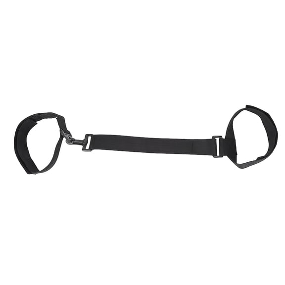 YAHHU Golf Practice Aids Leg Brace Correction Belt Strap Posture Corrector Trainer For Beginners, Keeps Knee Flexed, Promotes Solid Foundation, Nylon Material, Black, 22.8 inches / 58 cm Length
