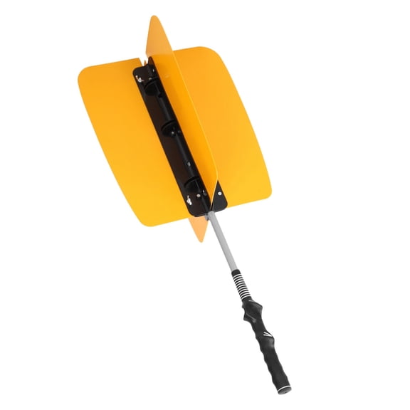 YAHHU Golf Wind Swing Fan Resistance Practice Aid Trainer Training Tool Accessory for Enhancing Arm Strength and Swing Technique, Ambidextrous Practice Equipment, 31.1 inches / 79 cm, Yellow