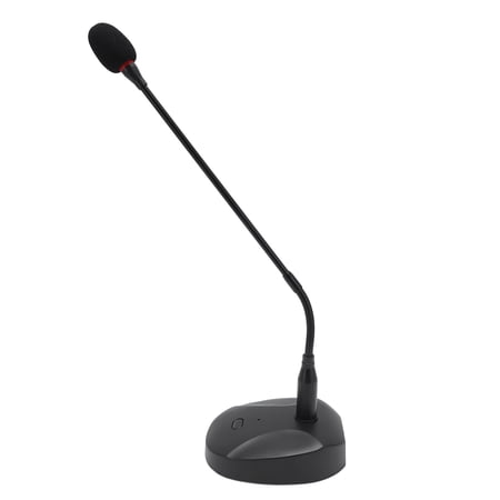 YAHHU Gooseneck Condenser Mic XLR Connector Cardioid Desktop Microphone with Base for Speech Lecture Video Conference High-Fidelity Audio Clear Sound