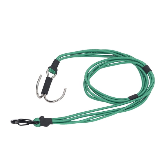 YAHHU Green RC Escape Rope Winch Strap Rubber Stainless Steel Alloy RC Towing Rope with Hook for 1/10 1/8 RC Car (19.7 inches / 50 cm)