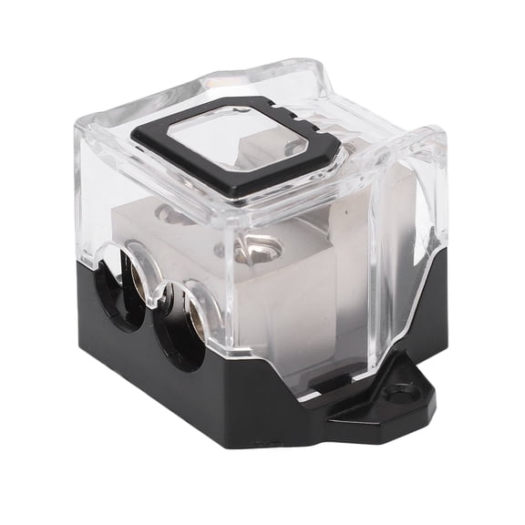 YAHHU Ground Distribution Block 0GA In 4GA Out Power Splitter Zinc Alloy Audio Amplifier Modification for Automobiles Boats