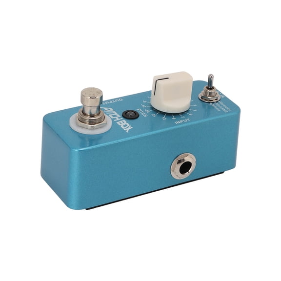 YAHHU Guitar Pitch Shifts Pedal Metal Blue Reverb Effect Pedals with 3 Modes Harmonizer Pitch Shifter Detune Pure Straight Through Design For Electric Guitars Professional Audio Equipment