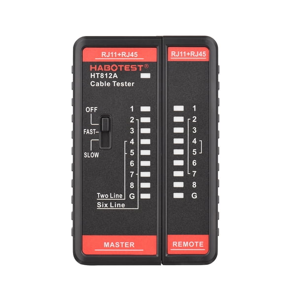 YAHHU HABOTEST HT812A Network Cable Tester Wire Tracker and RJ11 RJ45 Telephone Line Finder Handheld Professional Hand Tool Kit for Network Engineering Maintenance