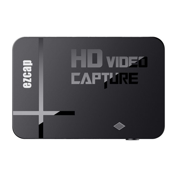 YAHHU HD Video Capture Card Audio Video Converter AV Input Mic Input HD Out Audio Out Plug and Play for Game Video Recording Live Streaming Broadcast Teaching