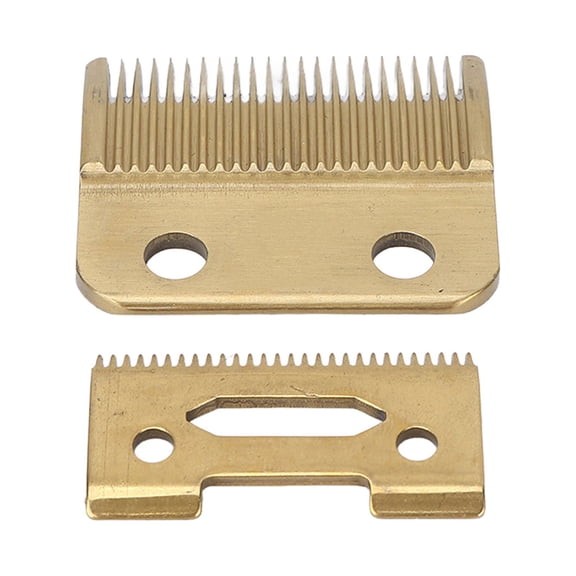 YAHHU Hair Clipper Blade Professional Stainless Steel Replacement Clipper Accessory 2 Piece Set for Smooth Precise Haircuts at Home or Salon Easy to Install Adjustable Blades (1.6 x 1.8 inches)